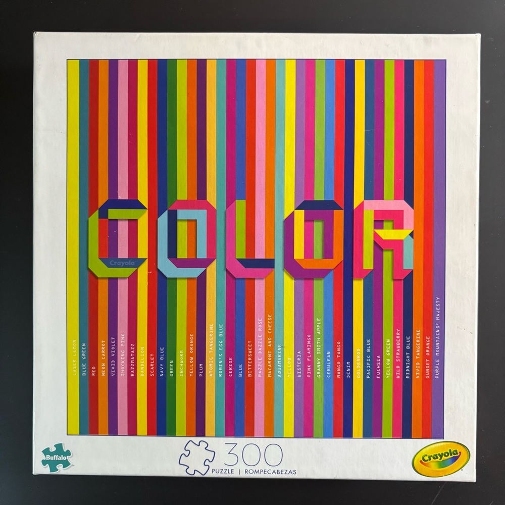 3/$20 🧩 Color 300 Piece Jigsaw Puzzle by Buffalo x Crayola - NEW